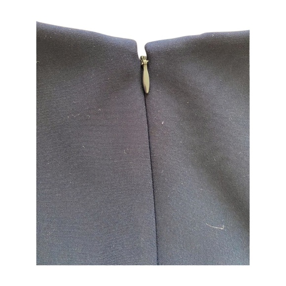 Lauren Ralph Lauren Navy Belted Fit & Flare Dress Size 2 - Picture 4 of 8